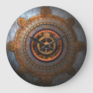 Steampunk 15 large clock