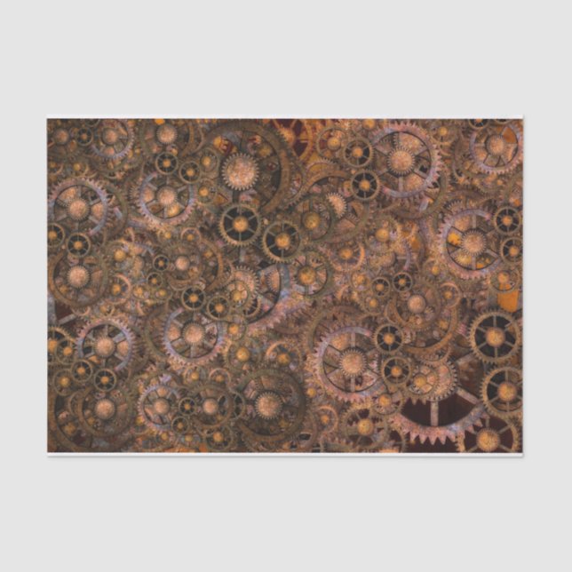 Steampunk 16 tissue paper (Front)