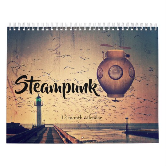 Steampunk Calendar 2022 Steampunk 2022 Fantasy Calendar | Zazzle.co.uk
