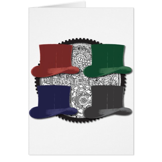 steampunk 4 coloured hats (Front)