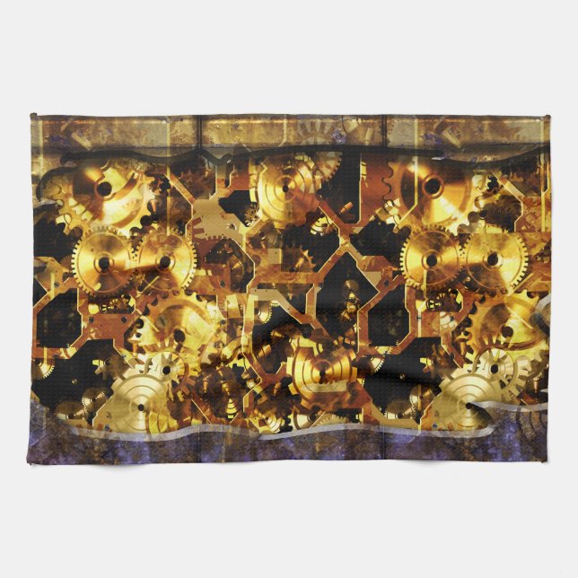 Steampunk 4 Kitchen Towel (Horizontal)