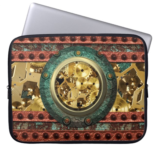 Steampunk 4B/4A Laptop Sleeve (Front)