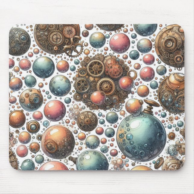 Steampunk Abstract Mousepad (Front)