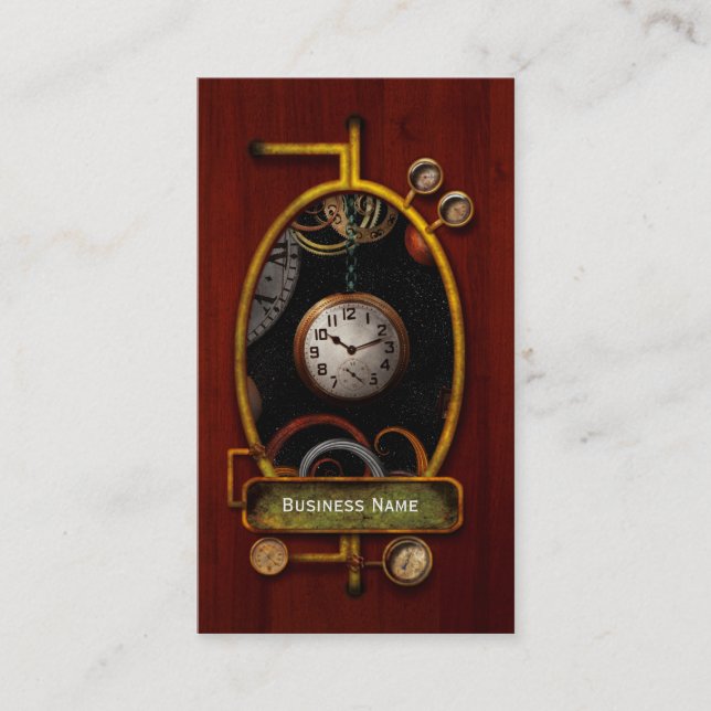 Steampunk - Abstract - The beginning and end Business Card (Front)