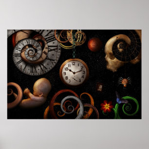 Steampunk - Abstract - The beginning and end Poster