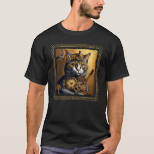 Steampunk Aesthetic Cat Men Women T-Shirt