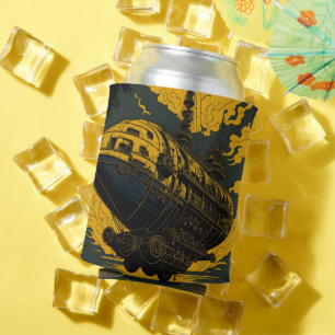 Steampunk Airship Can Cooler – Retro Majesty