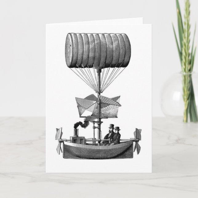 Steampunk Airship Card (Front)