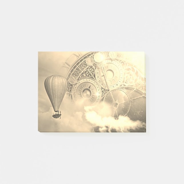 Steampunk Airship Post-it Notes (Front)