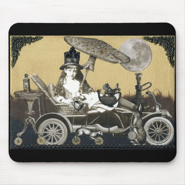 Steampunk Alice Mouse Mat (Front)