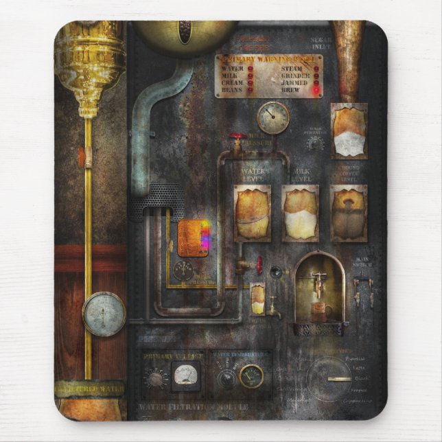 Steampunk - All that for a cup of coffee Mouse Mat (Front)