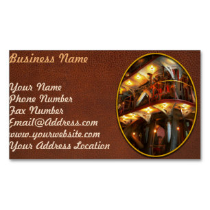 Steampunk - Allis does all the work Magnetic Business Card