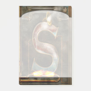 Steampunk - Alphabet - S is for Steam Post-it Notes