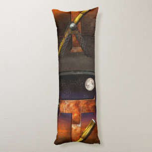 Steampunk - Alphabet - T is for Telescope Body Cushion
