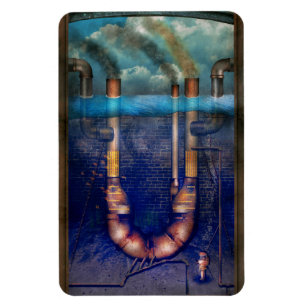 Steampunk - Alphabet - U is for Underwater Utopia Magnet