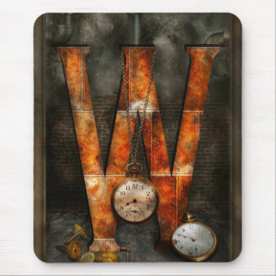 Steampunk - Alphabet - W is for Watches Mouse Mat