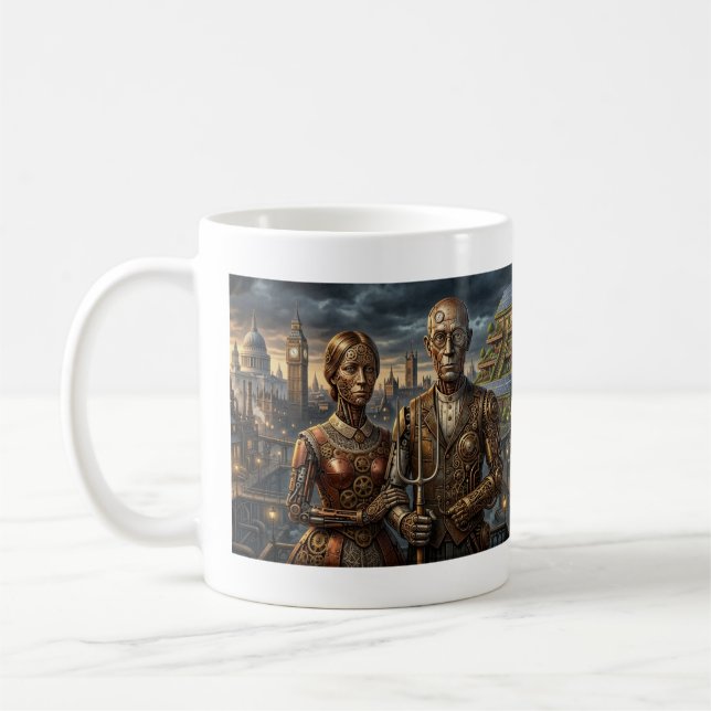 Steampunk American Gothic: Lodon Mug (Left)