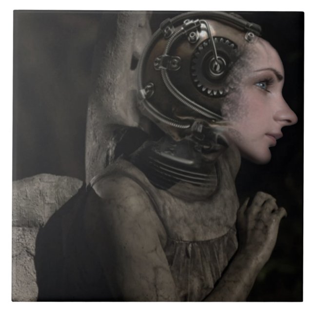 Steampunk Angel Tile (Front)