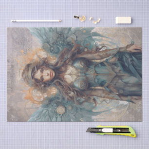 Steampunk Angel Tissue Paper