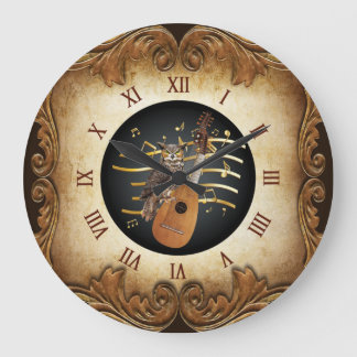 Steampunk Angélique ~ Great Horned Owl ~ Large Clock