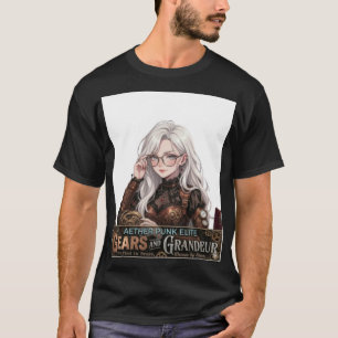 Steampunk Anime Girl Streetwear - Aether Punk Elit T-Shirt