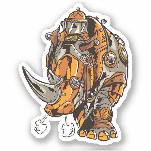 Steampunk Armour RHINO Mechanical Geek Chic (Front)
