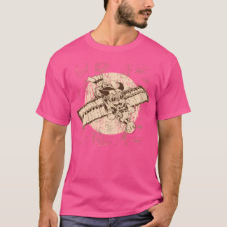 Steampunk Art Aeroplane Dog Mechanical Fantasy Sci T-Shirt