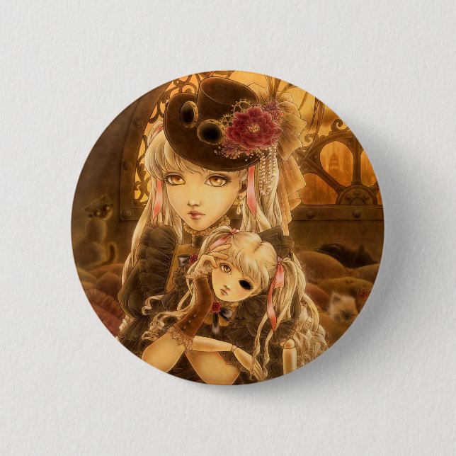 Steampunk Art Button (Front)