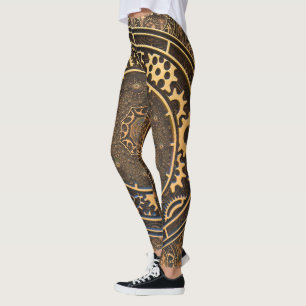 Steampunk Art Clock Leggings