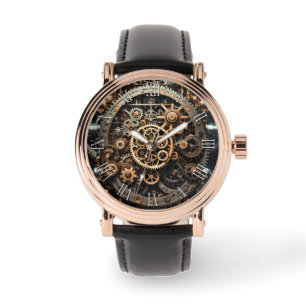 Steampunk Art cogs & gears men's watch 3