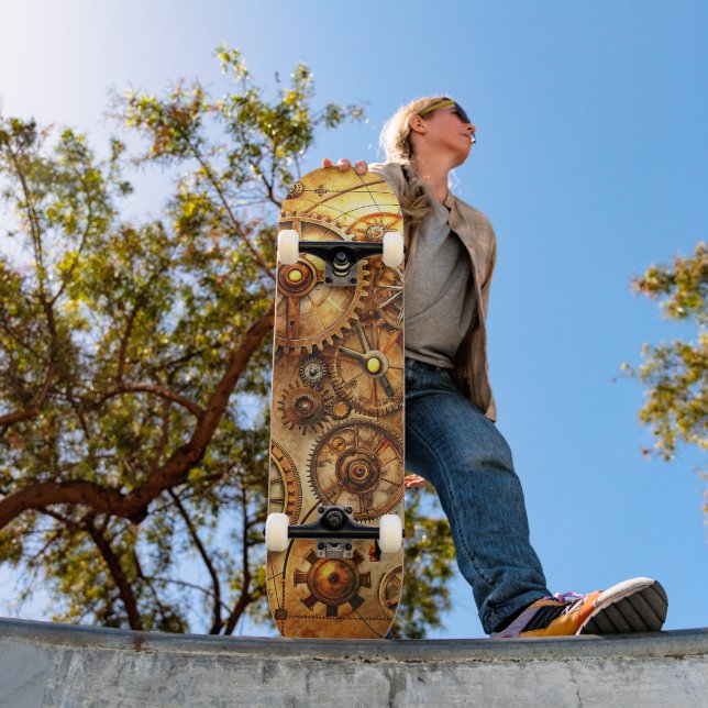 Steampunk Art Skateboard (Outdoor 1)