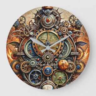 Steampunk Art Wall Clock
