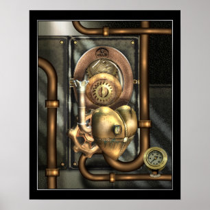 Steampunk At Heart Poster