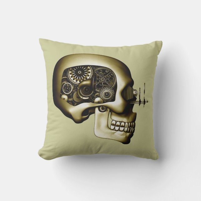 Steampunk Automaton #1D Cushion (Front)