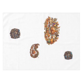 Steampunk Autumn Harvest Collage Tablecloth