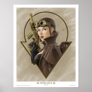 Steampunk Aviator Poster