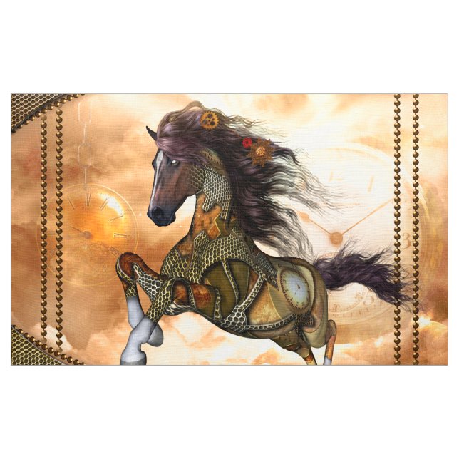 Steampunk, awesome steampunk horse fabric (Yard)
