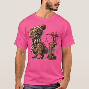Steampunk Baby Dragon Steampunk Animal Gear Art Te T-Shirt
