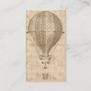 Steampunk Balloon Business or Contact Cards