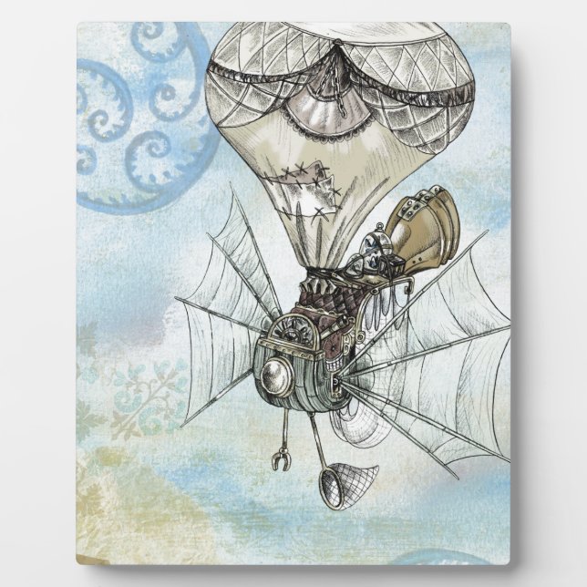 steampunk balloon plaque (Front)
