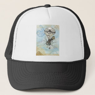 steampunk balloon trucker hat