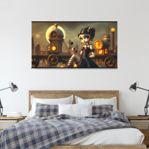 Steampunk Betty Canvas Print