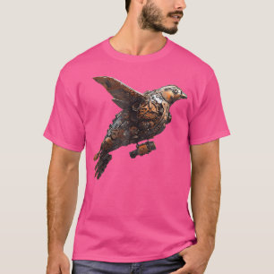 Steampunk Bird Mechanical Sci-Fi Art T-Shirt