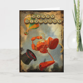 Steampunk Birthday Card