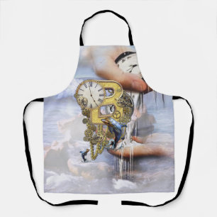 Steampunk Birthday letter B  Apron