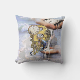 Steampunk birthday letter B Cushion