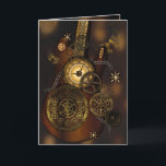 Steampunk Birthday Son Metal Gears Guitar Card<br><div class="desc">A mysterious and dark Steampunk birthday greeting that includes,  a clock,  guitar,  chains,  gears,  wheels,  wings and more.  If you want a card with a bit of a edge to it,  then this one is for you.</div>