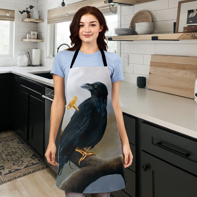 Steampunk Black Raven Apron (Creator Uploaded)