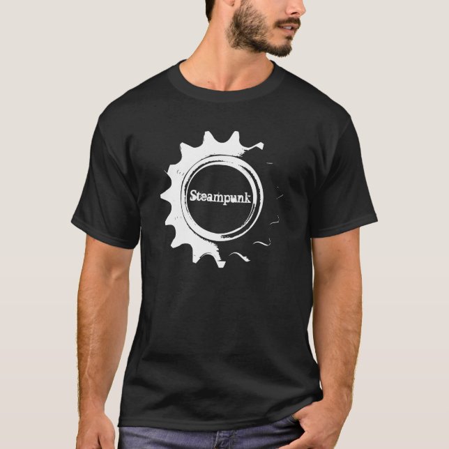 Steampunk Black T-Shirt (Front)