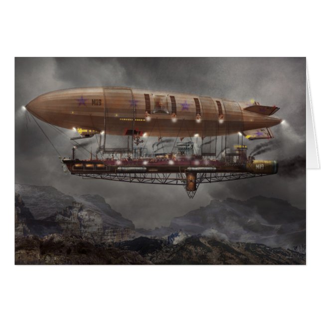 Steampunk - Blimp - Airship Maximus (Front Horizontal)